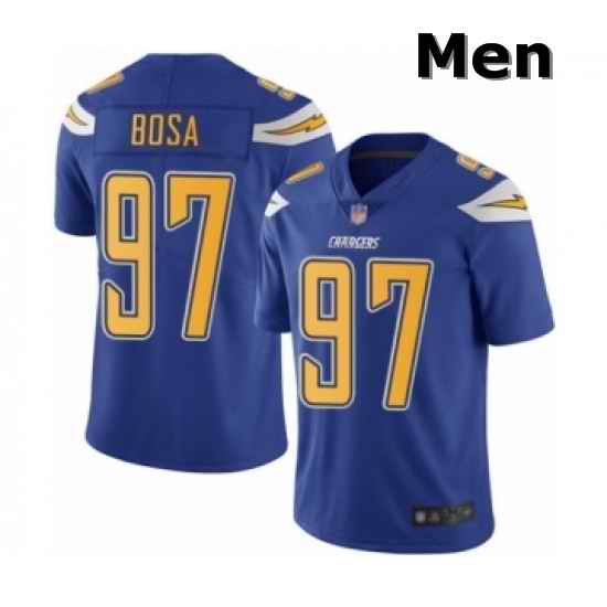 Men Los Angeles Chargers 97 Joey Bosa Limited Electric Blue Rush Vapor Untouchable Football Jersey